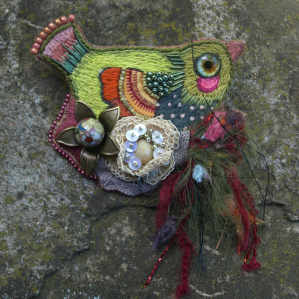 Broche "le nid de fleurs"