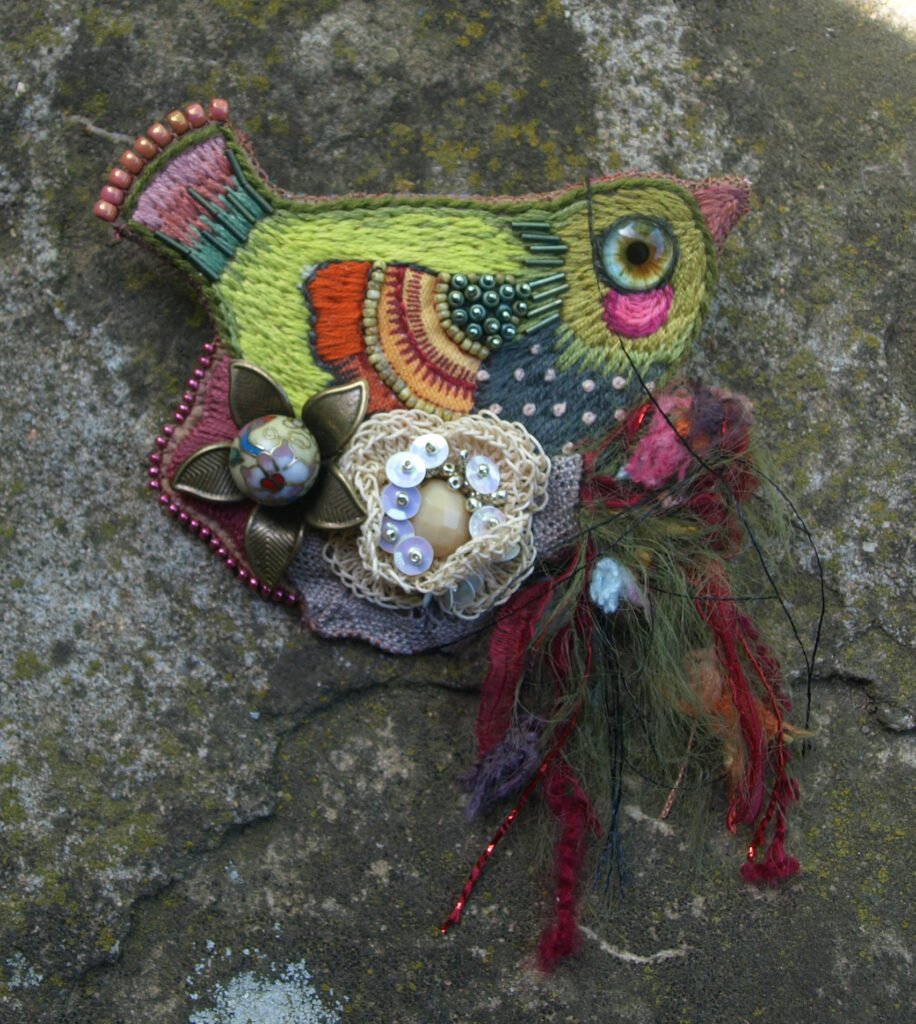 Broche "le nid de fleurs"